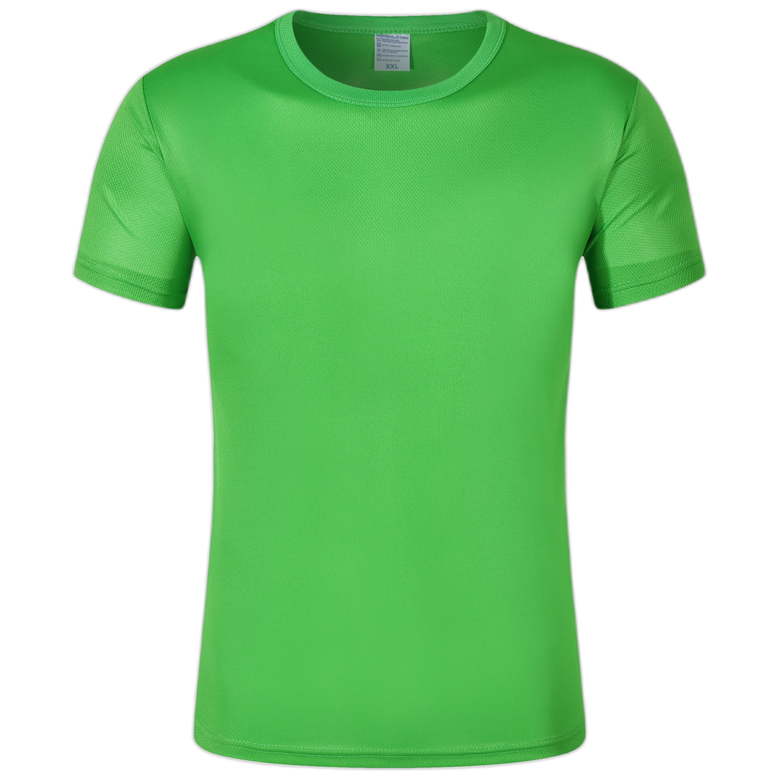 T Logo Ice Silk Nylon T Shirt Loose Fit Quick Dry Crewneck Tee for Summer Events, Teams, and Promo Wear