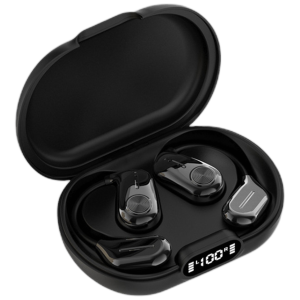 V800 Bluetooth Earbuds with Charging Case, Open-Ear Hook Fit, Deep Bass Calls, for Android Gaming and Daily Use