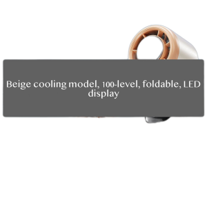 S17 USB Handheld Fan with Digital Display, Portable Mini Cooling Fan for Travel, Commute, Office Use