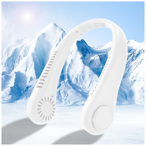 USB Neck Fan, Portable Hands Free Wearable Fan with Digital Display, 5 Speeds for Outdoor Walking Travel