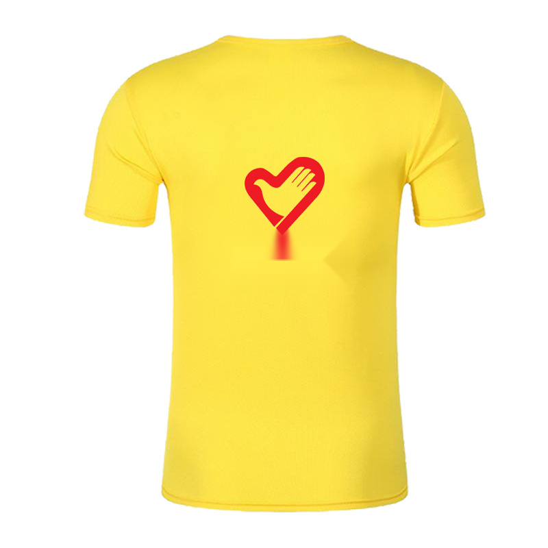 T Logo Ice Silk Nylon T Shirt Loose Fit Quick Dry Crewneck Tee for Summer Events, Teams, and Promo Wear