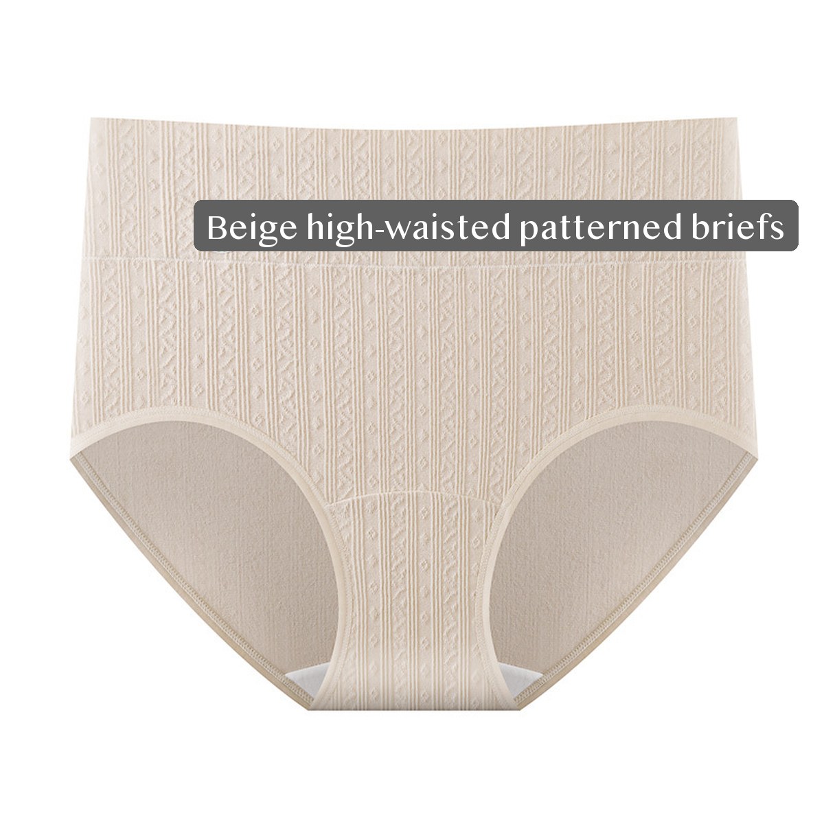 Women's 100% Cotton High Waisted Briefs 2 pack Tummy Smoothing Full Coverage Underwear for Plus Sizes