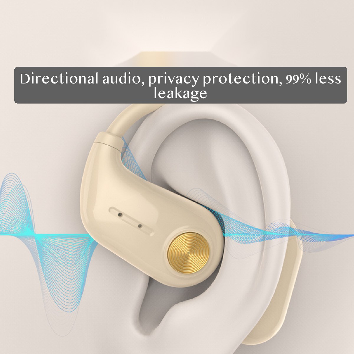 V800 Bluetooth Earbuds with Charging Case, Open-Ear Hook Fit, Deep Bass Calls, for Android Gaming and Daily Use