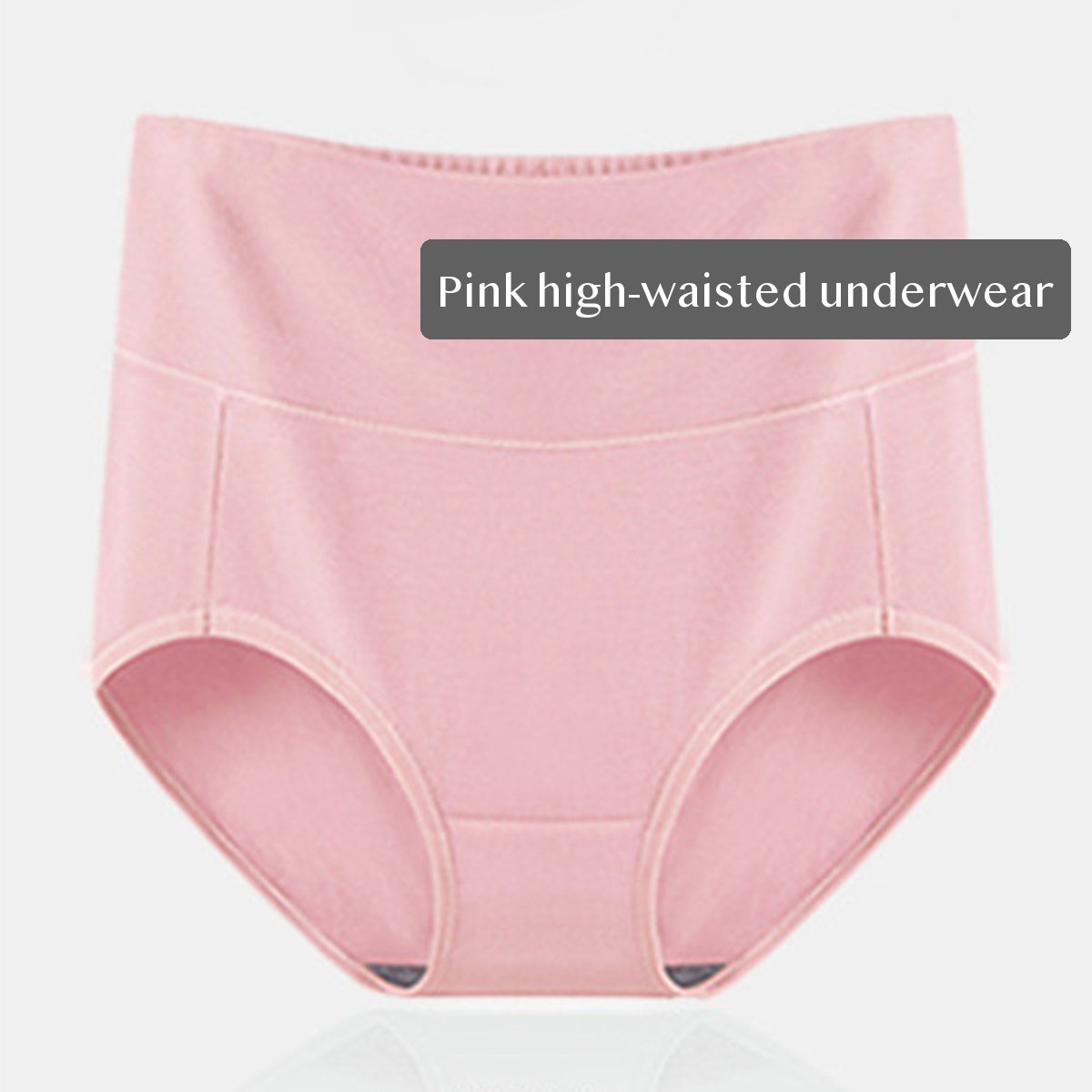 Women's Cotton High Waist Brief Panties 2 pack Full Coverage Tummy Smoothing Underwear for Everyday Wear