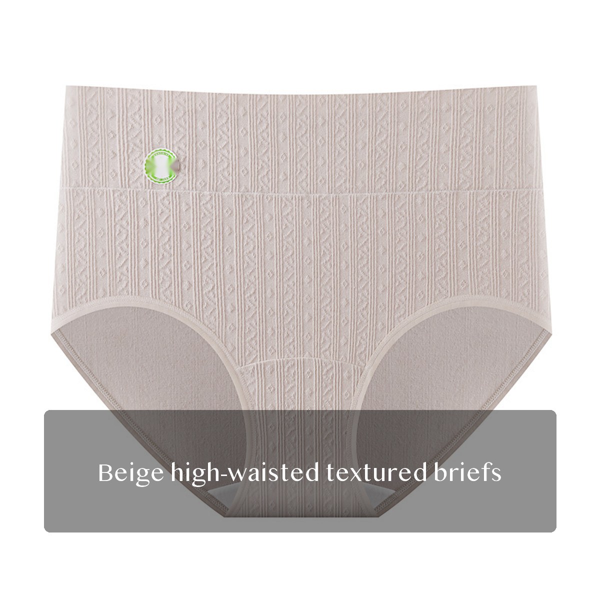 Women's 100% Cotton High Waisted Briefs 2 pack Tummy Smoothing Full Coverage Underwear for Plus Sizes