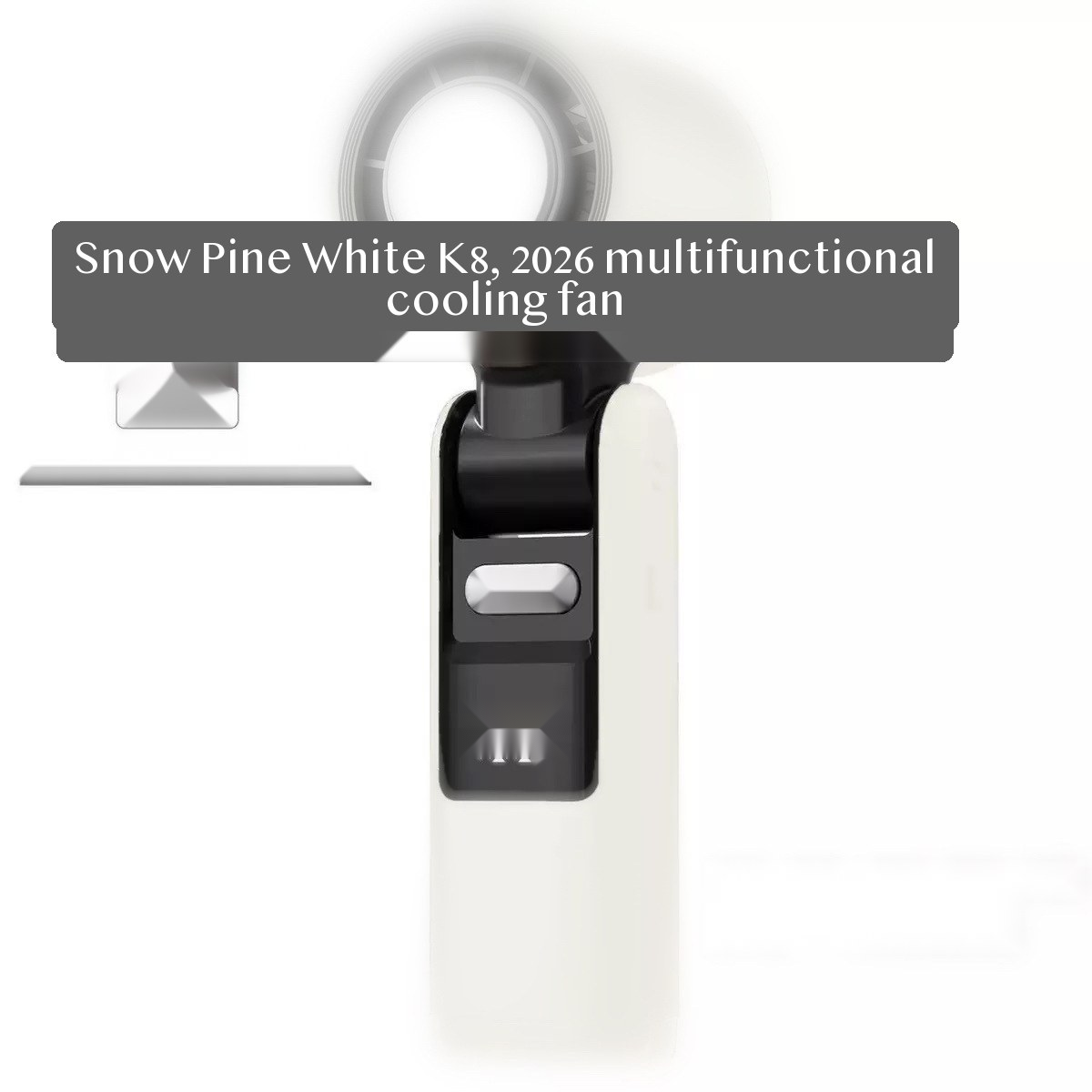 K801 USB handheld fan, foldable ABS neck fan with cooling airflow and stepless speed control for travel