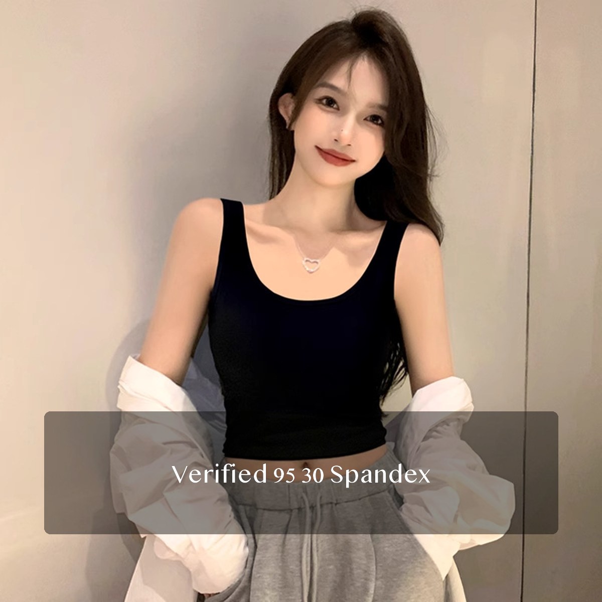 95% 及以上, 30% 以下, Spandex Women's Camisole, Sling-Style Sling Top for Everyday Layering, BlackUnpadded WhiteUnpadded