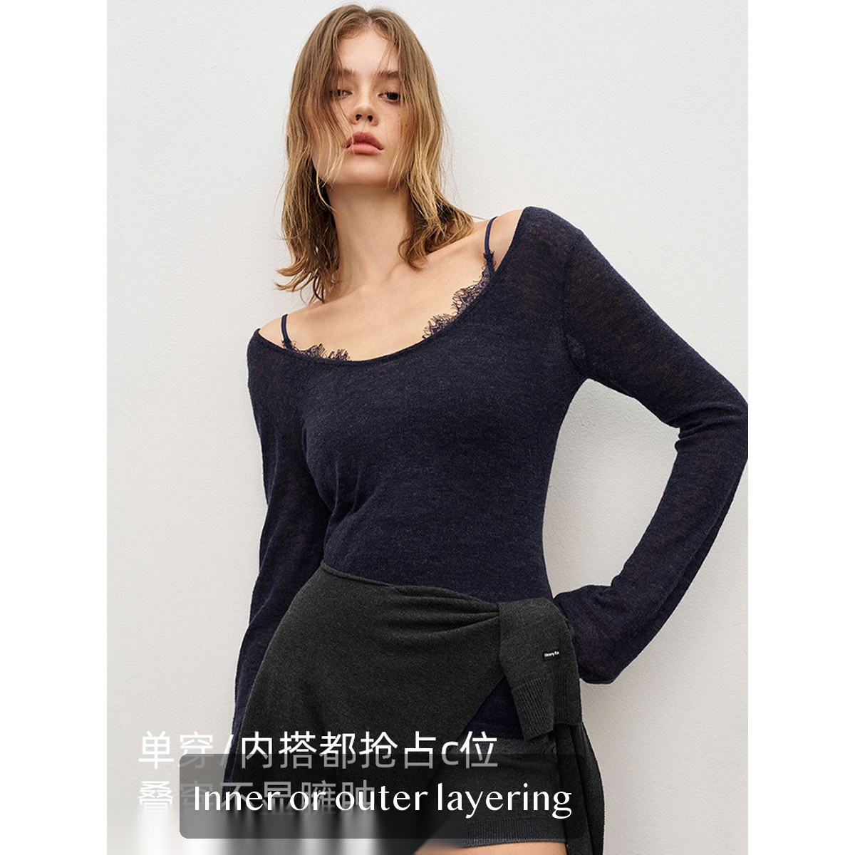 Viscose, Acrylic Women's Camisole, Sling-Style Sling Top for Everyday Layering, CreamWhiteLightweight